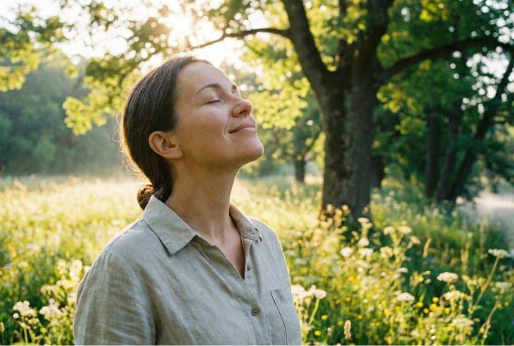 Progressive muscle relaxation and simple breathing exercises offer stress relief. 